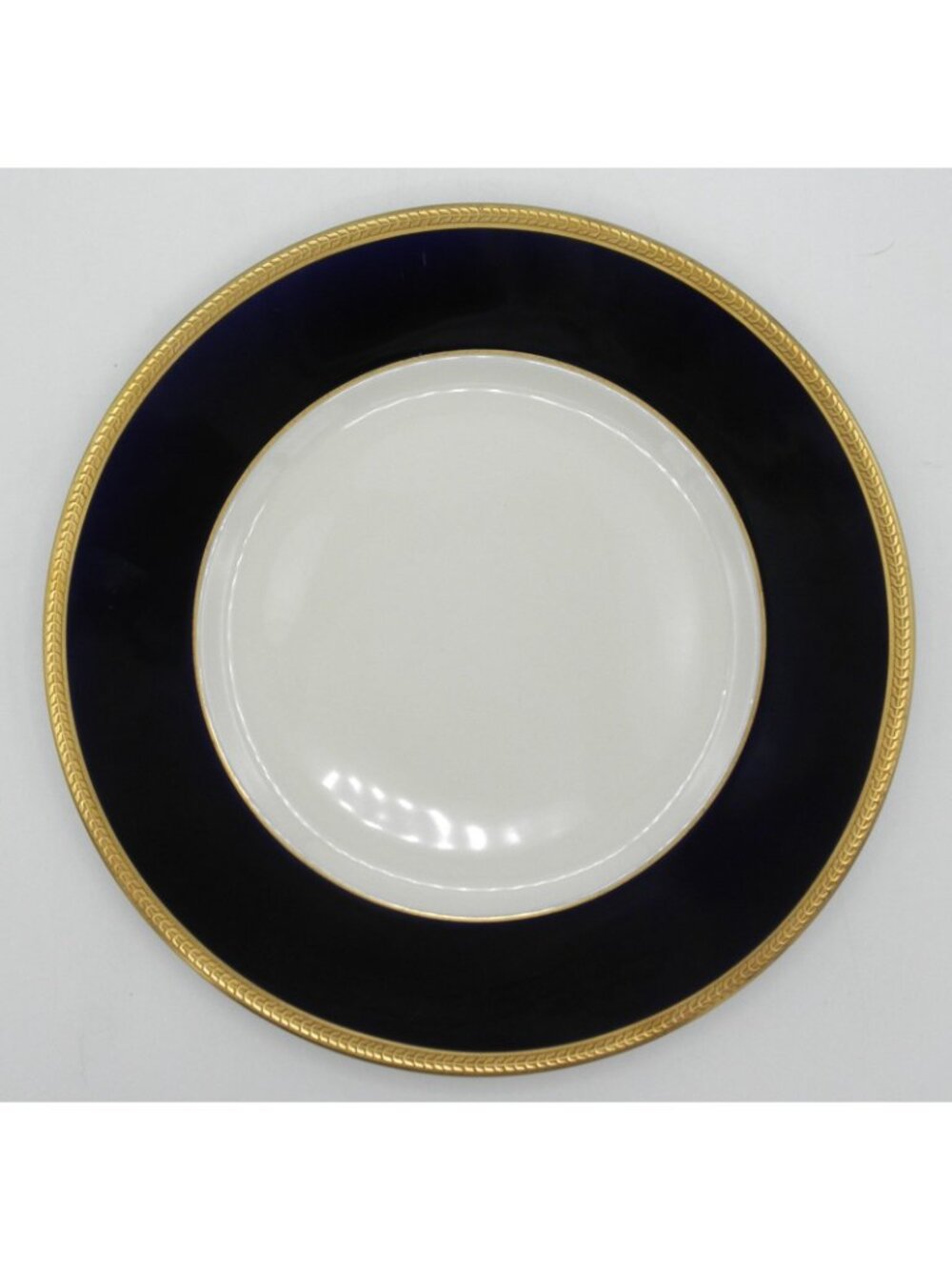 Diane Cobalt Blue Band Syracuse 10-1/4 inch Dinner Plates Set of 4 SY DIACB - Picture 3 of 8
